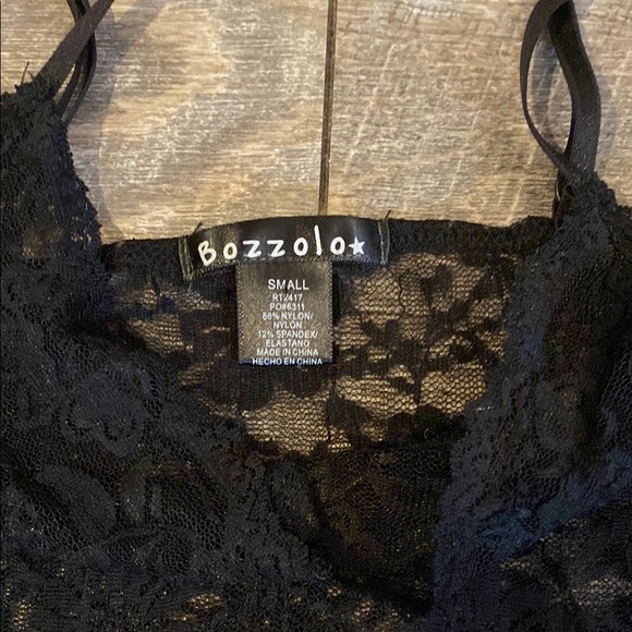 Elegant Black Lace Slip with Spaghetti Straps NWOT - Picture 5 of 7